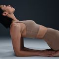 Бюстгальтер для тренувань Nike Alate Medium Support Longline mink brown/white 13