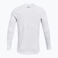 Лонгслів для тренувань чоловічий Under Armour CG Armour Fitted Crew white/black 2