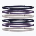 Пов'язки на голову Under Armour Ua Mini Headbands 0,4" 6шт. темно-сині-фіолетові-сірі 1286016-412 4