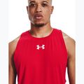 Футболка баскетбольна чоловіча Under Armour Baseline Cotton Tank 601 червона 1361901 4