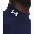 Чоловічий тренувальний лонгслів Under Armour Heat Gear Armour Comp Mock midnight navy/білий тренувальний лонгслів 4