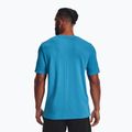 Футболка тренувальна чоловіча Under Armour UA Rush Seamless Geosport SS блакитна 1370441 2