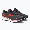 Кросівки для бігу чоловічі Brooks Ghost 15 ebony/black/spicy orange 4