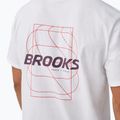 Футболка для бігу чоловіча Brooks Graphic white/burgundy blaze/cosmic 4
