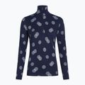 Кофта термічна жіноча icebreaker Merino 260 Vertex LS Half Z Falling Flakes midnight navy/ snow/j 7