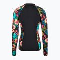 Жіночі плавки Hurley Fiji Fantasy на блискавці спереду Rashguard для плавання з довгим рукавом чорний 2