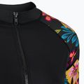 Жіночі плавки Hurley Fiji Fantasy на блискавці спереду Rashguard для плавання з довгим рукавом чорний 3