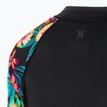 Жіночі плавки Hurley Fiji Fantasy на блискавці спереду Rashguard для плавання з довгим рукавом чорний 4