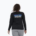 Лонгслів жіночий Patagonia P-6 Logo Responsibili-Tee black 2