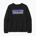 Лонгслів жіночий Patagonia P-6 Logo Responsibili-Tee black 4