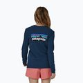 Футболка трекінгова жіноча Patagonia P-6 Logo Responsibili-Tee LS tidepool blue 2