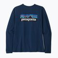 Футболка трекінгова жіноча Patagonia P-6 Logo Responsibili-Tee LS tidepool blue 9