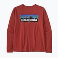 Футболка трекінгова жіноча Patagonia P-6 Logo Responsibili-Tee LS burl red 6