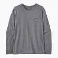 Лонгслів жіночий Patagonia P-6 Logo Responsibili-Tee gravel heather 3