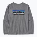 Лонгслів жіночий Patagonia P-6 Logo Responsibili-Tee gravel heather 4