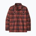 Сорочка чоловіча Patagonia Organic Cotton MW Fjord Flannel ice caps/burl red 4