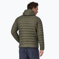 Чоловічий пуховий светр Patagonia з капюшоном тазик зелений 2