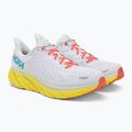 Кросівки для бігу чоловічі HOKA Clifton 8 Wide білі 1121374-BDBI 4