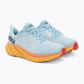 Жіночі бігові кросівки HOKA Clifton 8 Wide літня пісня/крижаний потік 4