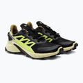 Кросівки для бігу чоловічі Salomon Supercross 4 GTX чорно-зелені L41731700 6