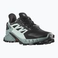 Кросівки для бігу жіночі Salomon Supercross 4 GTX чорно-блакитні L41735500 12