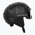 Дитячий гірськолижний шолом Salomon Player Combo + Goggles XV Jr black&tie/black silver