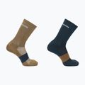 Шкарпетки для трекінгу Salomon Evasion Crew 2 пари stargazer/rubber