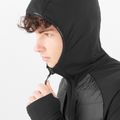 Куртка гібридна чоловіча Salomon Elixir Hybrid Hoodie Insulated deep black 3