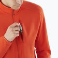 Кофта трекінгова чоловіча Salomon Essential Lightwarm FZ cherry tomato 3