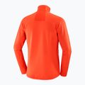 Кофта трекінгова чоловіча Salomon Essential Lightwarm FZ cherry tomato 6