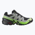 Кросівки для бігу чоловічі Salomon Speedcross 6 GTX black/alloy/green gecko 2
