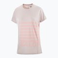 Футболка для бігу жіноча Salomon Sense Aero Tee GFX etherea/neon flame 4