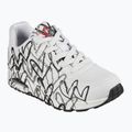 Кросівки жіночі SKECHERS JGoldcrown Uno Spread The Love white/black/gray 8