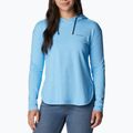 Кофта трекінгова жіноча Columbia Sun Trek EU Hooded Pullover vista blue heather