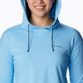 Кофта трекінгова жіноча Columbia Sun Trek EU Hooded Pullover vista blue heather 5