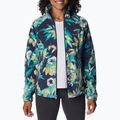 Кофта трекінгова жіноча Columbia Benton Springs Printed Fleece bright aqua/wisterian 3