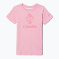 Футболка трекінгова дитяча Columbia Mission Lake Graphic wild rose/csc stacked banded graphic