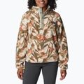 Кофта трекінгова жіноча Columbia Helvetia Cropped 1/2 chalk/floriculture 4