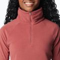Жіночий трекінговий світшот Columbia Glacial IV 1/2 Zip бурякового кольору 5