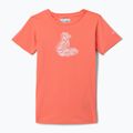 Футболка трекінгова дитяча Columbia Mission Lake Graphic hot coral/foxy swirl