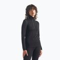 Жіноча термоактивна кофта icebreaker 260 Tech LS Half Zip чорна