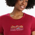 Футболка трекінгова жіноча icebreaker Tech Lite II Mountain Geology cherry 4