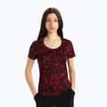 Футболка трекінгова жіноча icebreaker Tech Lite II Scoop Native Ferns cherry/aop