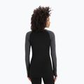 Жіноча термоактивна кофта icebreaker ZoneKnit 260 jet hthr/black/metro hthr/cb 3