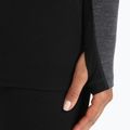 Жіноча термоактивна кофта icebreaker ZoneKnit 260 jet hthr/black/metro hthr/cb 7