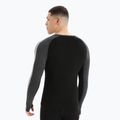 Термокофта чоловіча icebreaker ZoneKnit 200 Crewe jet heather/black/metro heather/cb 3