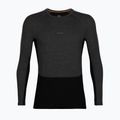 Термокофта чоловіча icebreaker ZoneKnit 200 Crewe jet heather/black/metro heather/cb 6