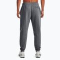 Штани для тренувань чоловічі Under Armour Essential Fleece Joggers pitch gray medium heather/white 3