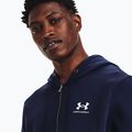 Кофта чоловіча Under Armour Essential Fleece FZ Hood midnight navy/white 4