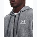 Кофта тренувальна чоловіча Under Armour Essential Fleece Full Zip Hood сіра 1373881 4